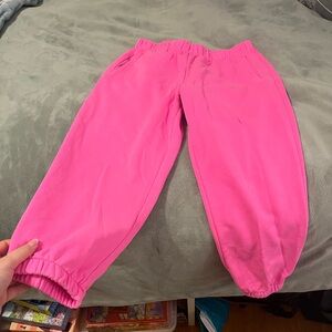 Hot Pink Gap Sweatpants Size Medium Petite
